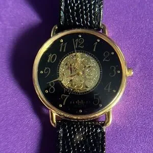 LA Express Vintage Oversized Black Gold Tone Ladies Watch Explraess | Accessories | La Express Vintage Oversized Black  main image 3